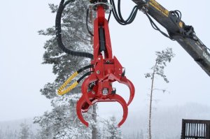 Stínacia hlavice pre hydraulické ruky
